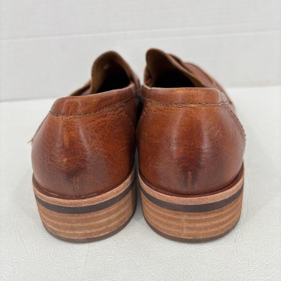Kork Ease Carlisle Penny Loafer Womens Size 9 Brown Leather Low Heel Comfort - Picture 8 of 9